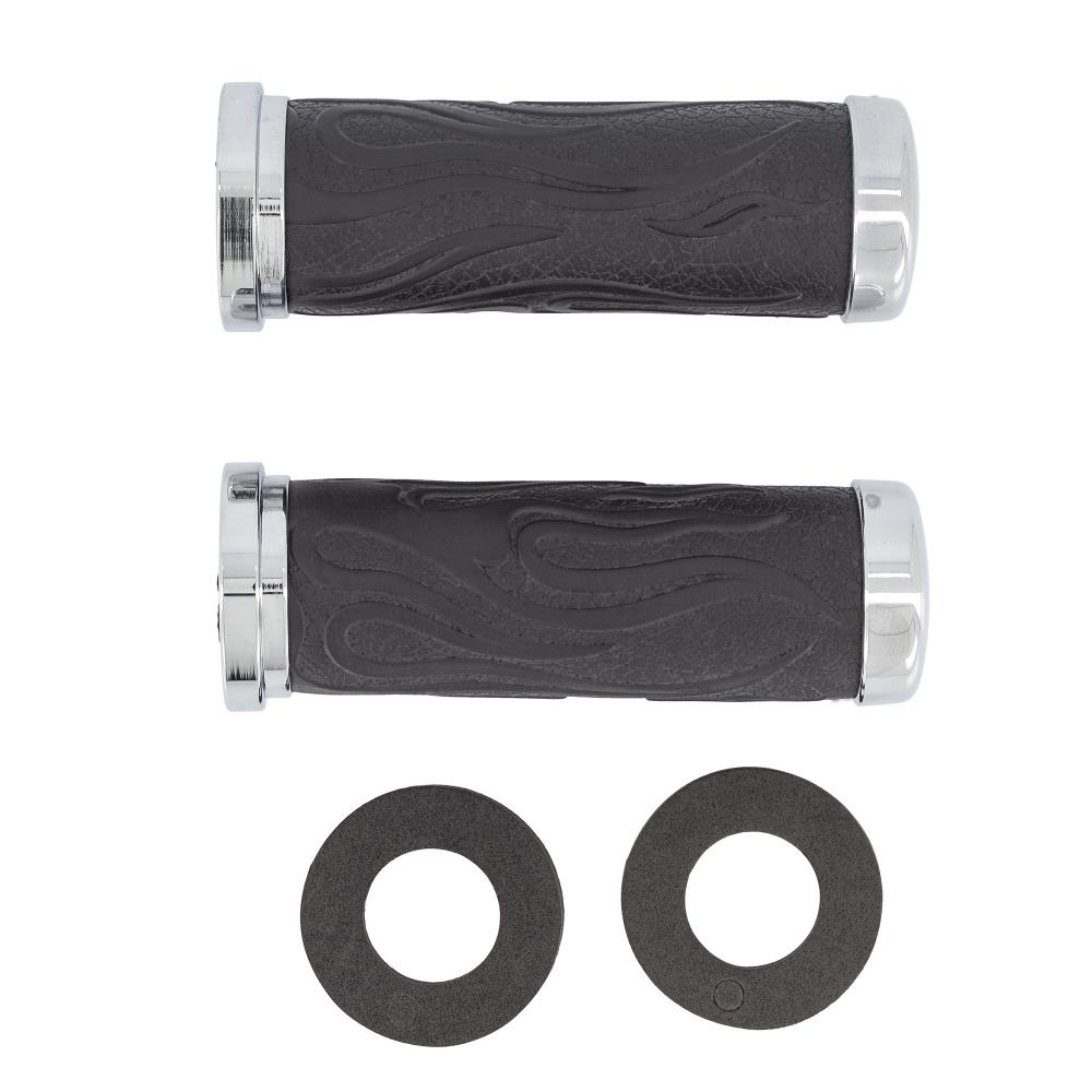 HAND GRIP SET 1" FLAME RUBBER