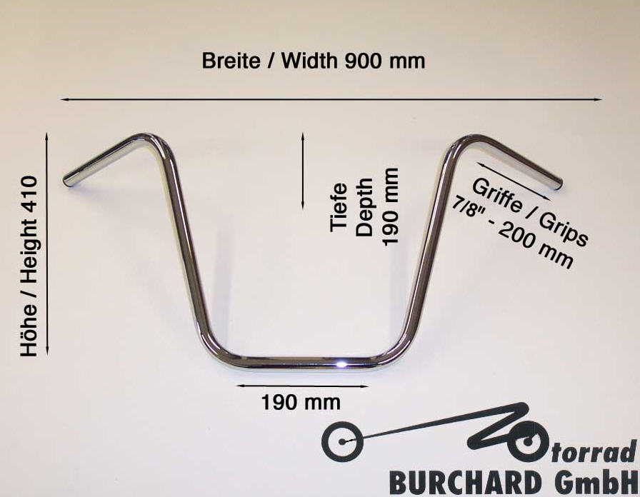 HANDLEBAR 7/8" 22MM APEHANGER