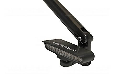 HIGHSIDER LED-WINKER STRIPE, ALU BLACK, F. MIRROR MOUNTING